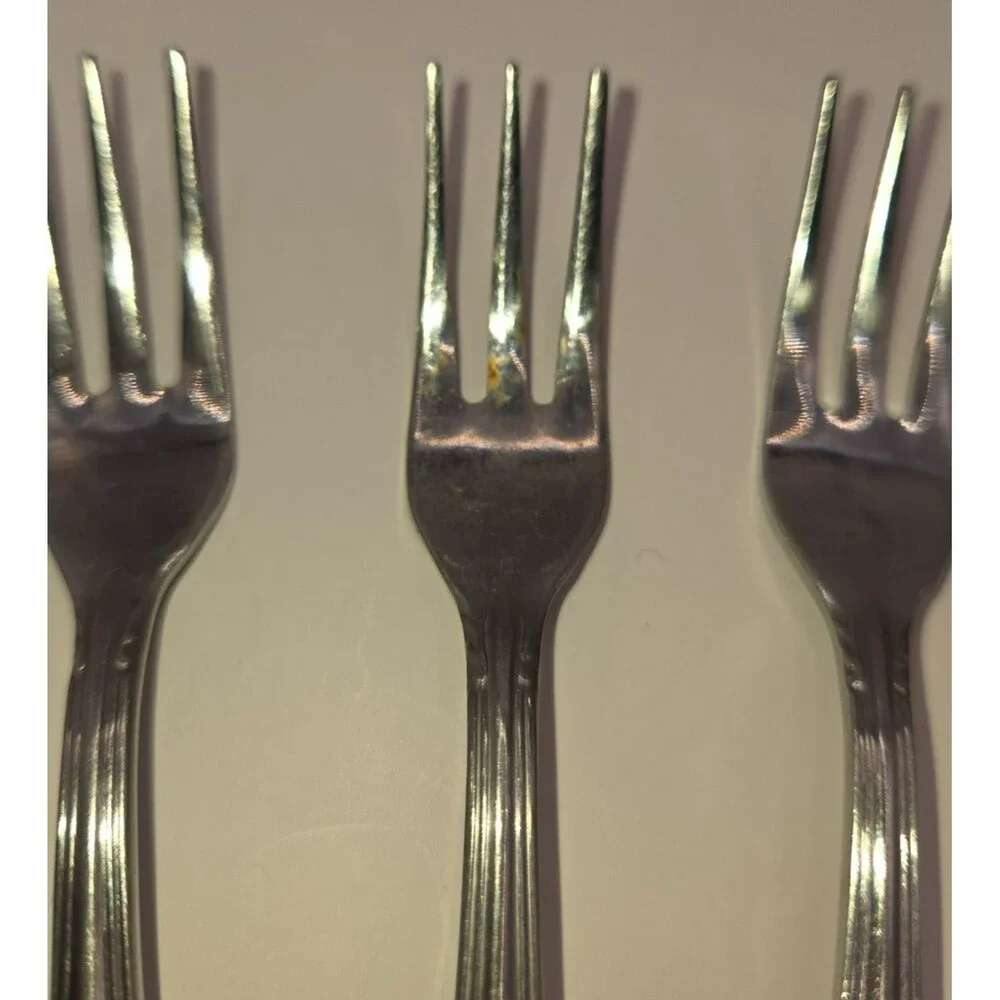 Stainless Steel Japan Set of 3 Forks Three Tines for Seafood Shrimp Cocktail VTG